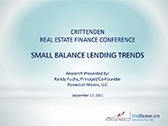 Presentation on Small Balance Lending Trends