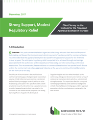 Strong Support, Modest Regulatory Relief